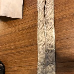 Leather/ snake skin belt